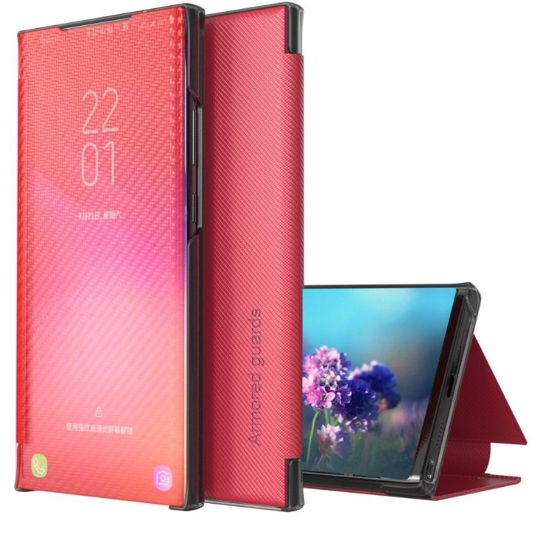 Telefoonhoesje voor Xiaomi Redmi 10 Folio-hoesje Koolstofvezel