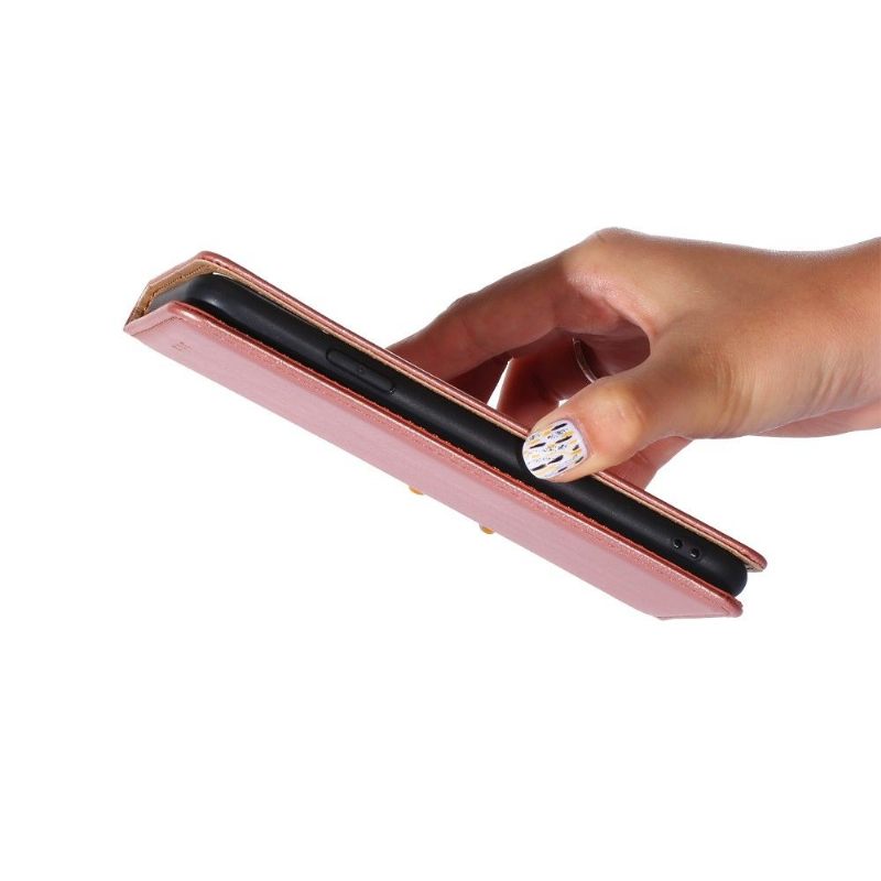Telefoonhoesje voor Xiaomi Redmi 10 Folio-hoesje Puur Kunstleer