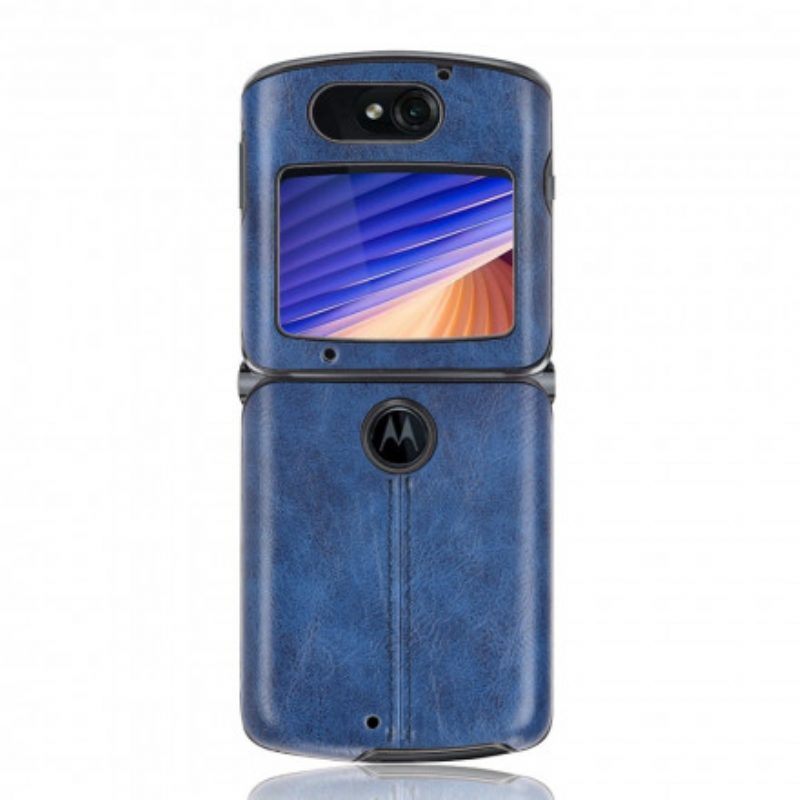 Telefoonhoesje voor Motorola Razr 5G Kunstleer Stiksels