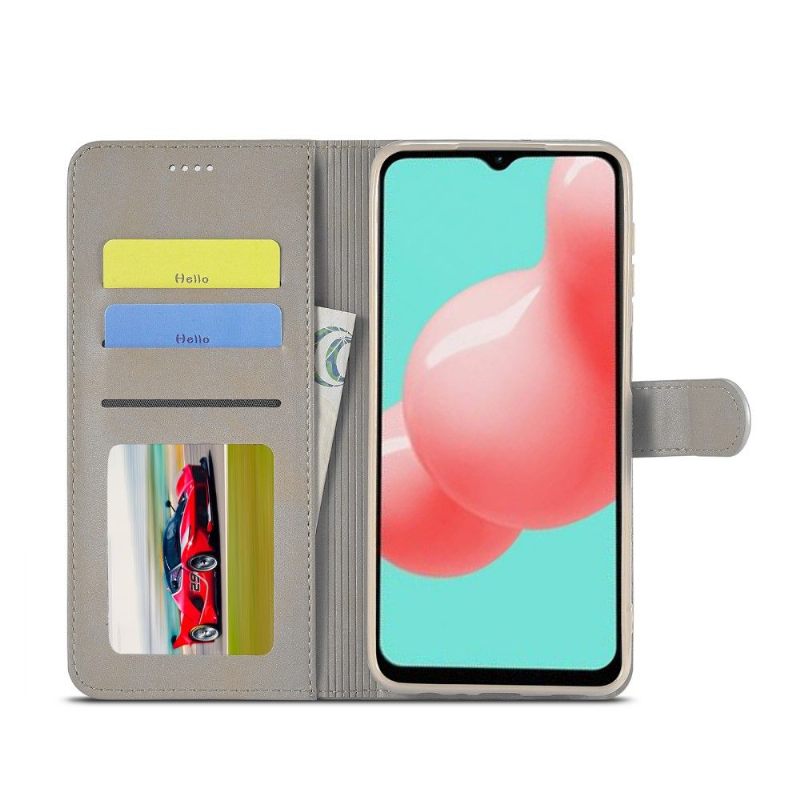 Flip Case voor Samsung Galaxy A32 4G Portemonnee Leren Lc.imeeke Leereffect