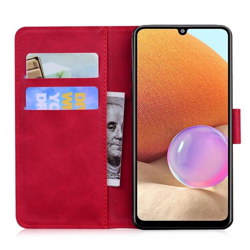 Folio-hoesje voor Samsung Galaxy A32 4G Bescherming Hoesje Kleurrijke Vlinderbescherming