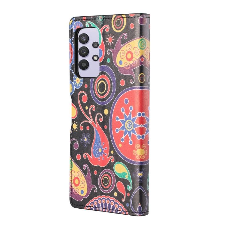 Folio-hoesje voor Samsung Galaxy A32 4G Paisley Bloem