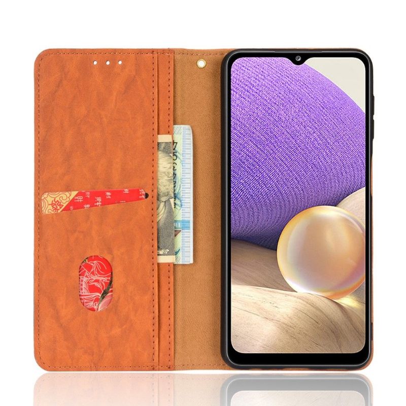 Folio-hoesje voor Samsung Galaxy A32 4G Retro Kunstleer