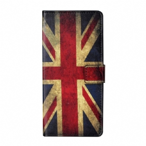 Folio-hoesje voor Samsung Galaxy A32 4G Vintage Engelse Vlag