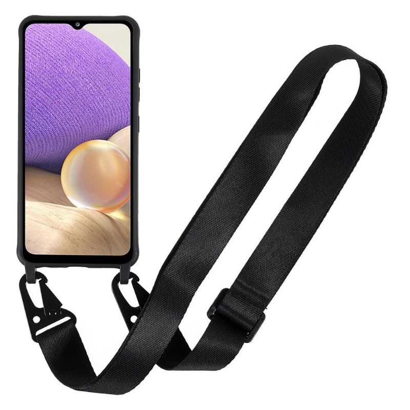 Hoesje voor Samsung Galaxy A32 4G Bescherming Hoesje Bescherming Met Lanyard