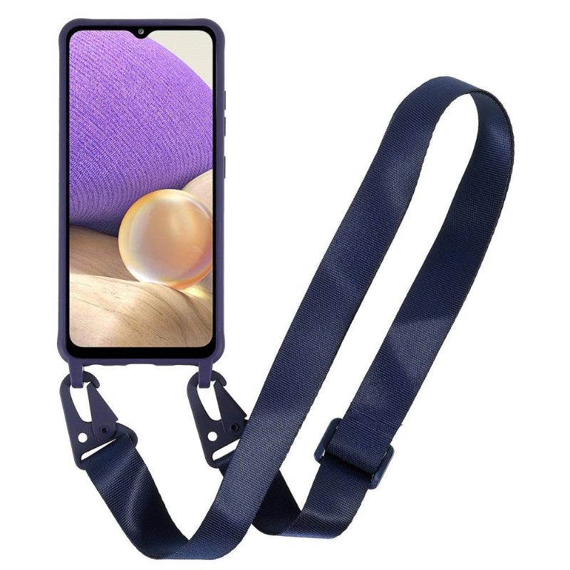 Hoesje voor Samsung Galaxy A32 4G Bescherming Hoesje Bescherming Met Lanyard