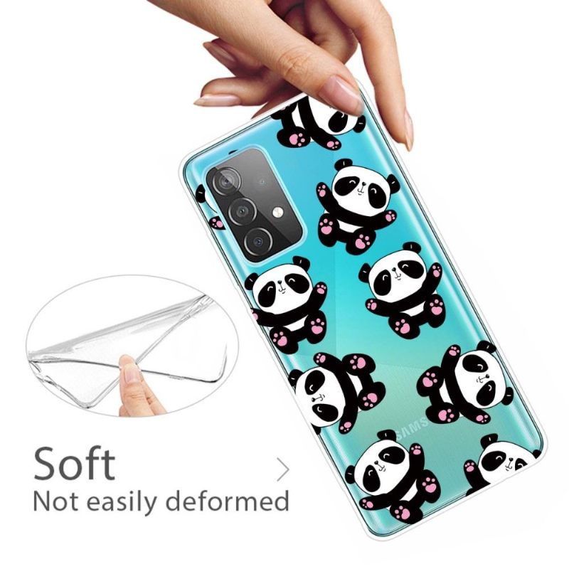 Hoesje voor Samsung Galaxy A32 4G Blije Panda's