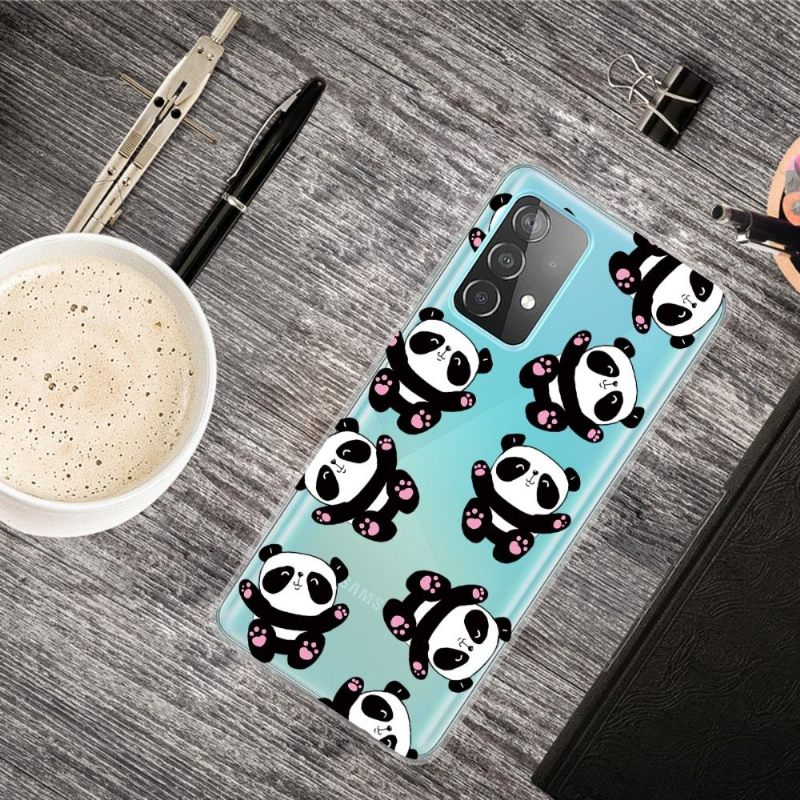 Hoesje voor Samsung Galaxy A32 4G Blije Panda's