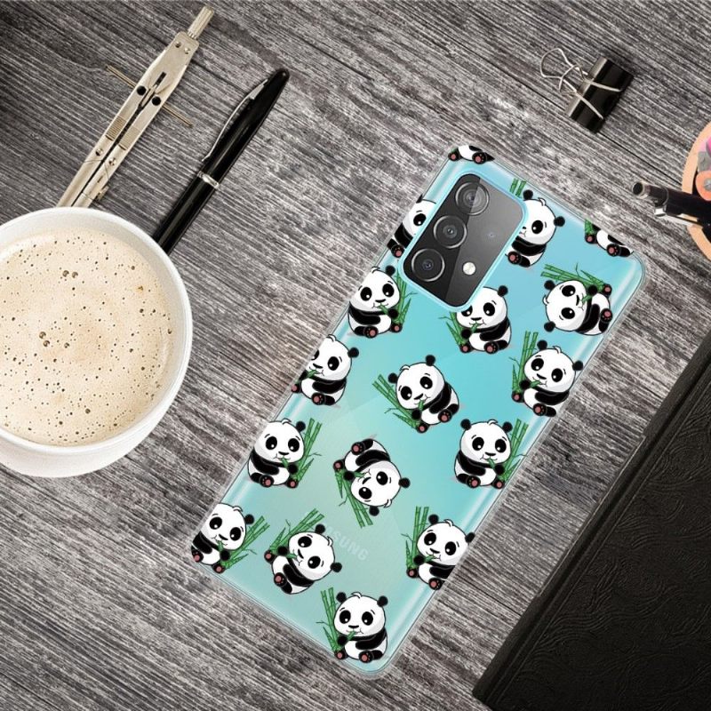 Hoesje voor Samsung Galaxy A32 4G Blije Panda's