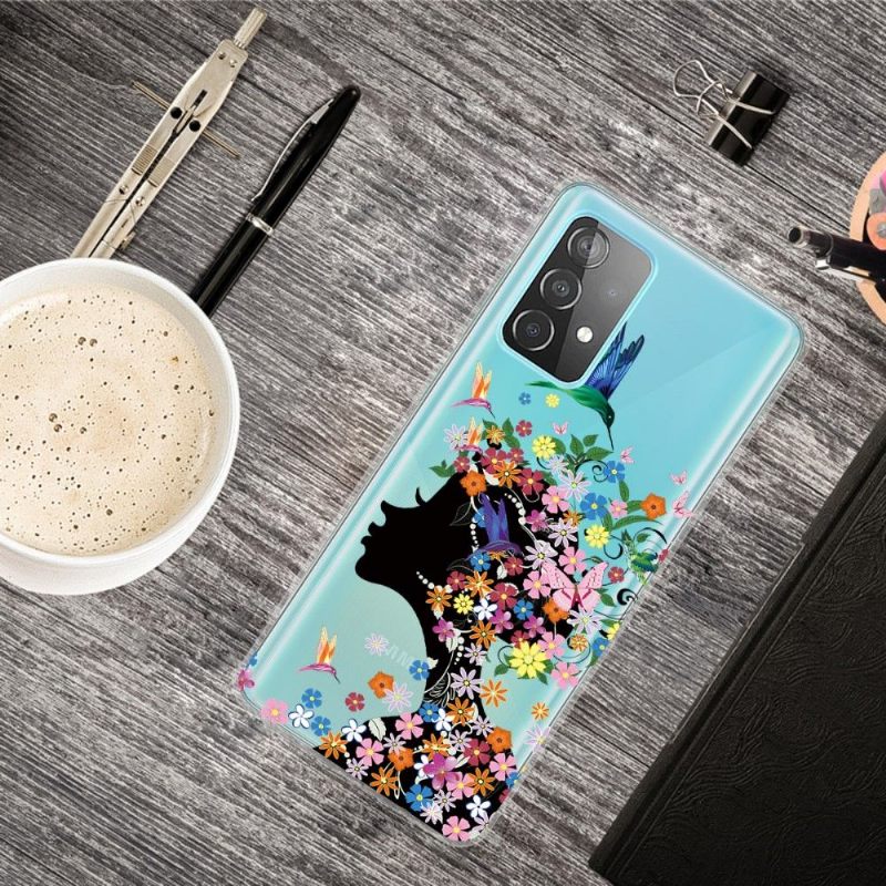 Hoesje voor Samsung Galaxy A32 4G Kolibrie Bloemen