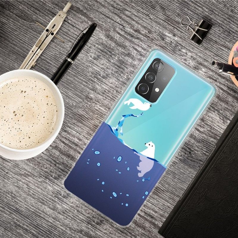 Hoesje voor Samsung Galaxy A32 4G Zeehond En Ijsbeer