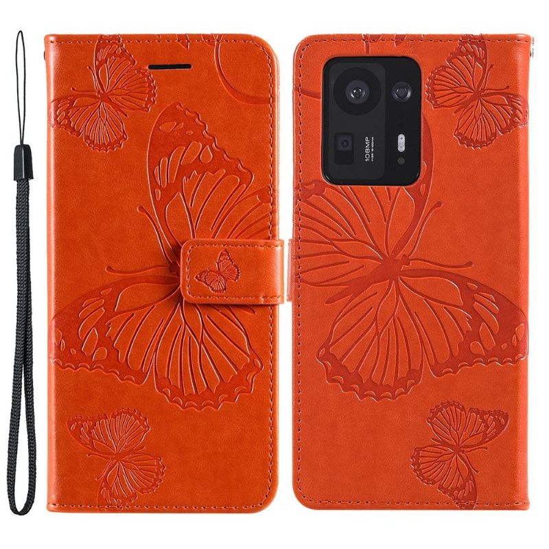 Flip Case voor Xiaomi Mix 4 Ondersteuningsfunctie Vlinders