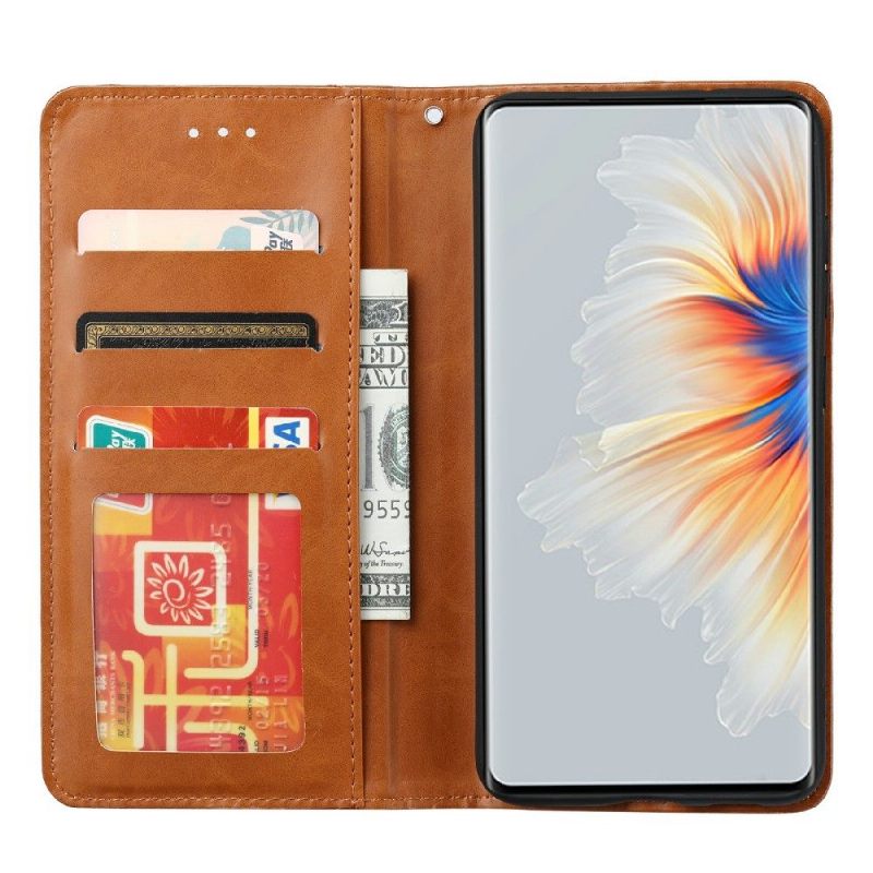 Folio-hoesje voor Xiaomi Mix 4 Leren Effect Stand Case