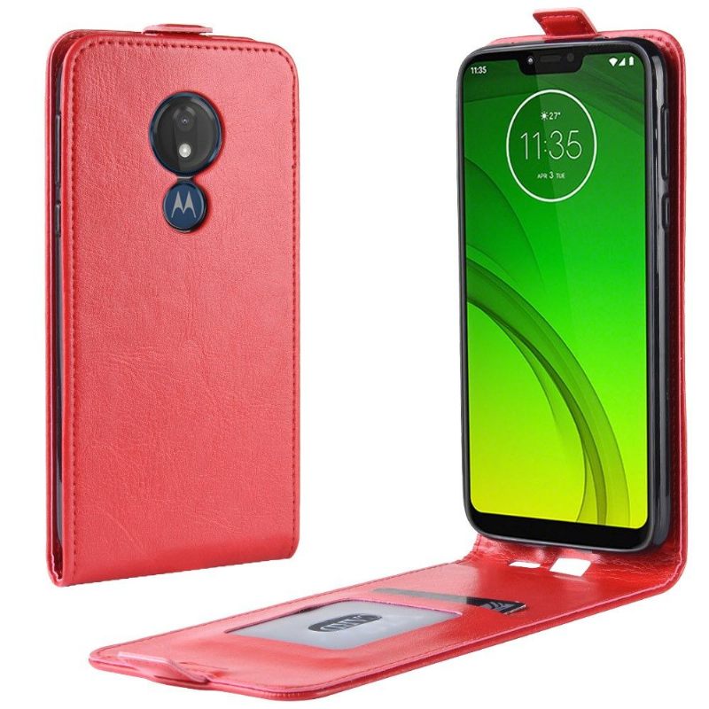 Cover voor Motorola Moto G7 Power Folio-hoesje Kunstleer Verticaal