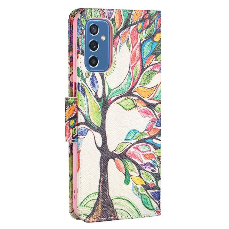 Folio-hoesje voor Samsung Galaxy M52 5G Anti-fall Boomtekening