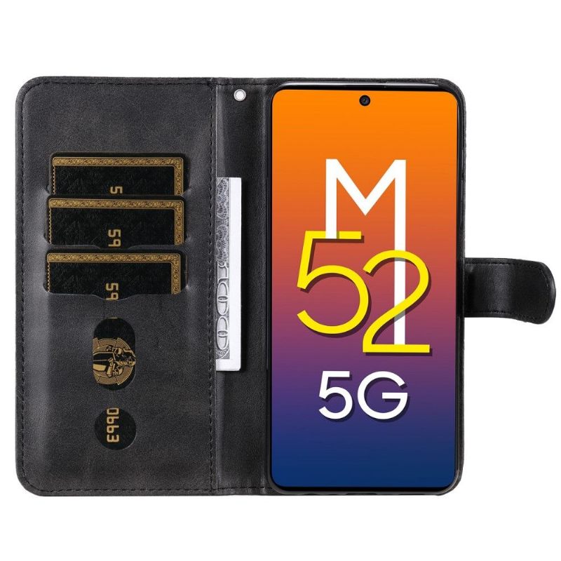 Folio-hoesje voor Samsung Galaxy M52 5G Portemonnee Elena Portemonnee