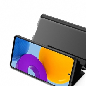 Hoesje voor Samsung Galaxy M52 5G Folio-hoesje Spiegeleffect