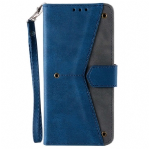 Flip Case voor iPhone 14 Skin-touch-naden