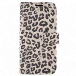 Folio-hoesje voor iPhone 14 Luipaard