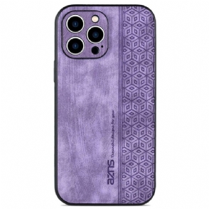 Hoesje voor iPhone 14 Azns Ledereffect