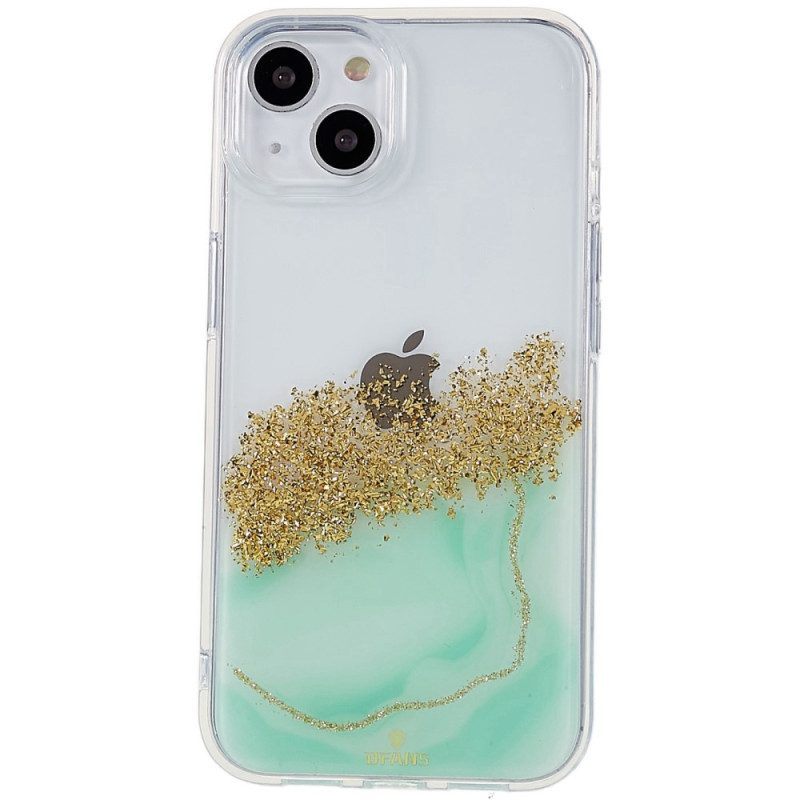 Hoesje voor iPhone 14 Glitter Kunst