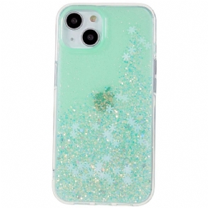 Hoesje voor iPhone 14 Pailletten Vlokken