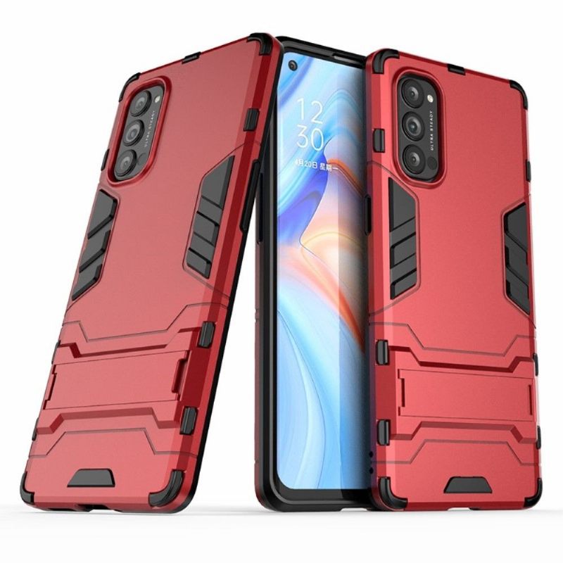 Hoesje voor Oppo Reno 4 Pro 5G Cool Guard Schokbestendig Met Geïntegreerde Standaard