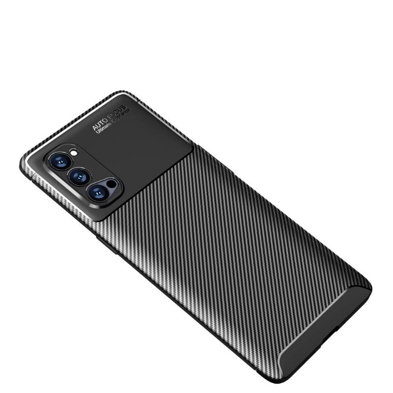 Hoesje voor Oppo Reno 4 Pro 5G Koolstofvezeleffect