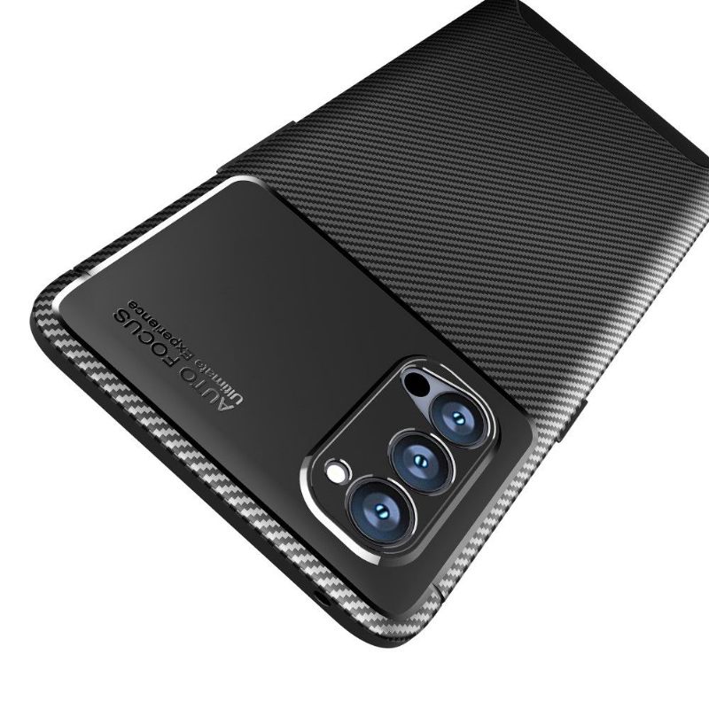 Hoesje voor Oppo Reno 4 Pro 5G Koolstofvezeleffect