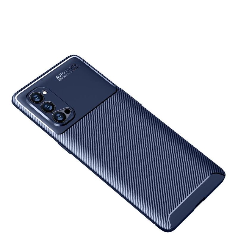 Hoesje voor Oppo Reno 4 Pro 5G Koolstofvezeleffect