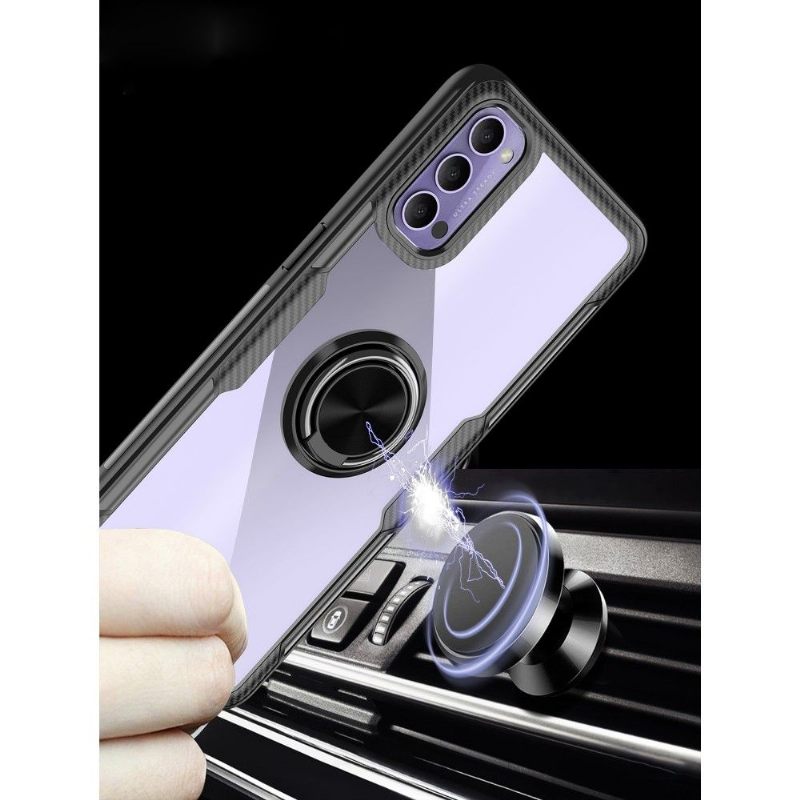 Telefoonhoesje voor Oppo Reno 4 Pro 5G Bescherming Transparante Vinger