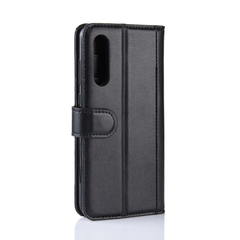 Cover voor Xiaomi Mi 9 SE Premium Lederen Kaarthouder - Zwart