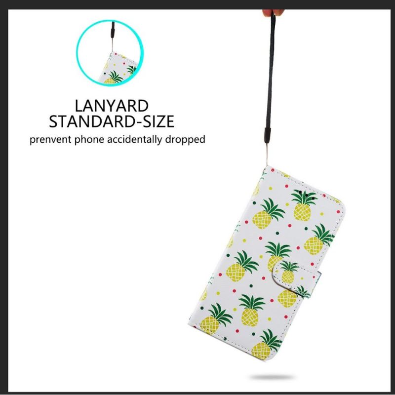 Flip Case voor Samsung Galaxy A32 5G Ananas