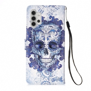 Folio-hoesje voor Samsung Galaxy A32 5G Calavera-patroon