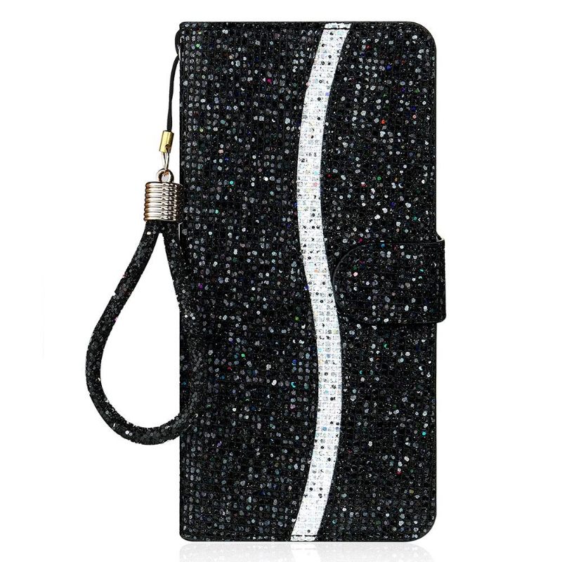 Folio-hoesje voor Samsung Galaxy A32 5G Glitterkaarthouder