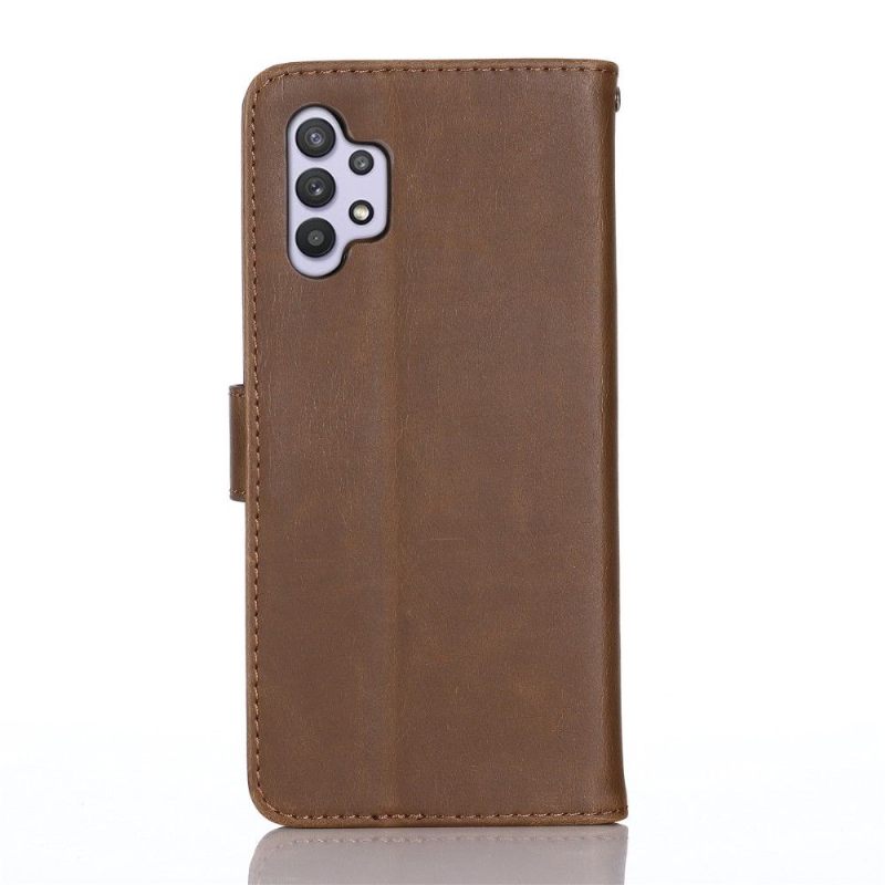 Folio-hoesje voor Samsung Galaxy A32 5G Retro Leereffect