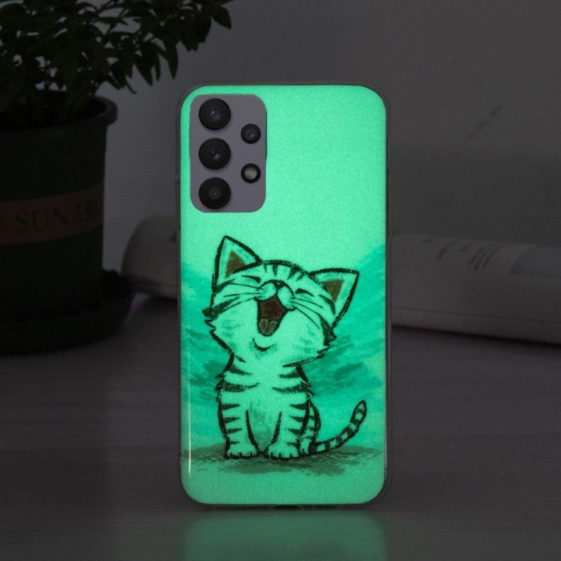 Hoesje voor Samsung Galaxy A32 5G Fluorescerende Chatinhoud