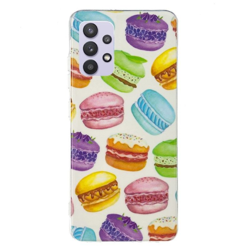 Hoesje voor Samsung Galaxy A32 5G Fluorescerende Macarons