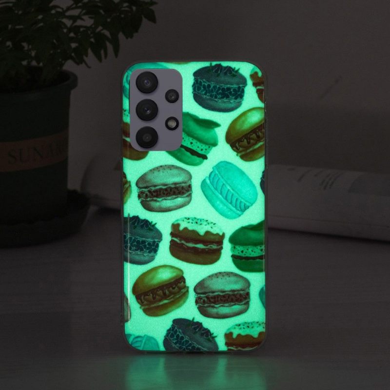 Hoesje voor Samsung Galaxy A32 5G Fluorescerende Macarons