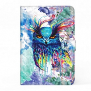 Folio-hoesje voor Samsung Galaxy Tab S8 / Tab S7 Faux Lederen Uil