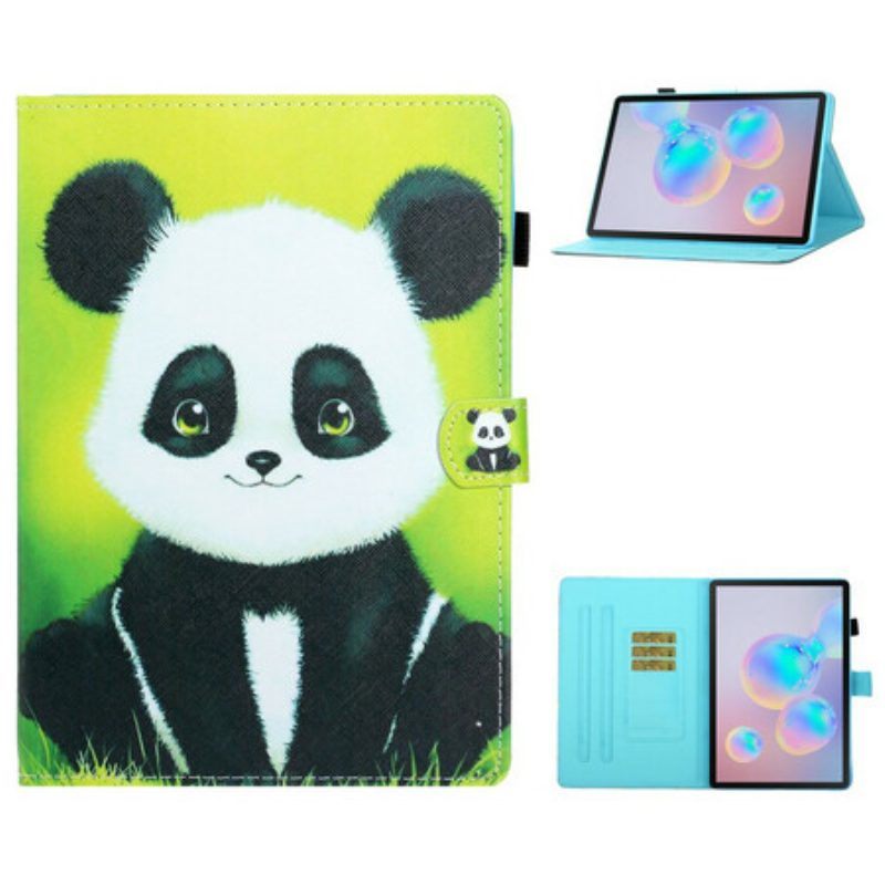 Folio-hoesje voor Samsung Galaxy Tab S8 / Tab S7 Leuke Panda