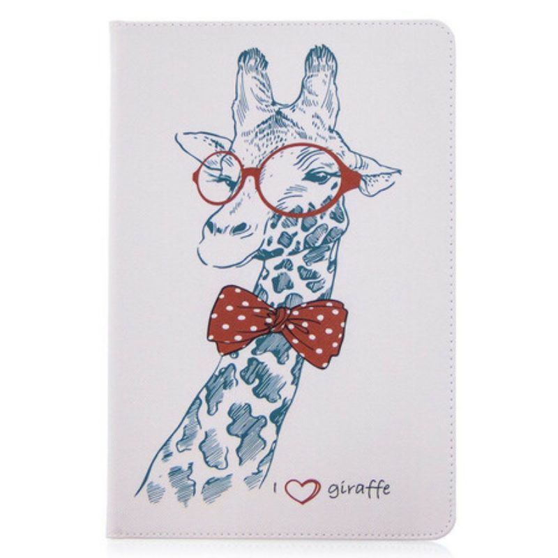 Folio-hoesje voor Samsung Galaxy Tab S8 / Tab S7 Patroon Met Giraffenprint