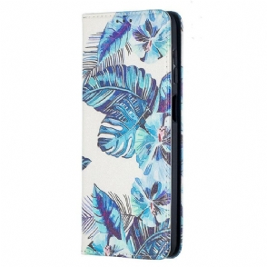 Bescherming Hoesje voor Samsung Galaxy M12 / A12 Folio-hoesje Bladeren