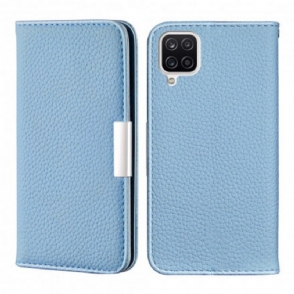 Bescherming Hoesje voor Samsung Galaxy M12 / A12 Folio-hoesje Imitatieleer Litchi Ultra Chic