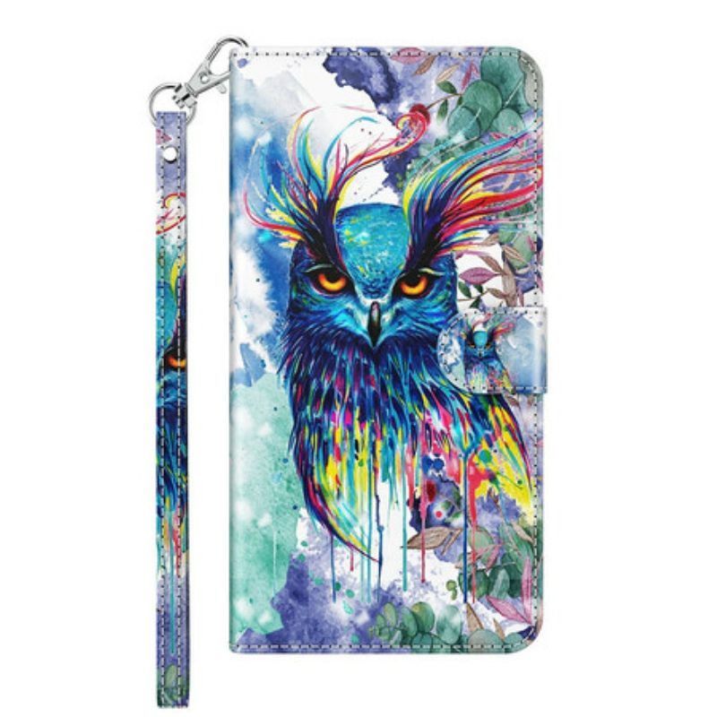 Folio-hoesje voor Samsung Galaxy M12 / A12 Aquarel Vogel