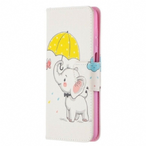 Folio-hoesje voor Samsung Galaxy M12 / A12 Baby Olifant