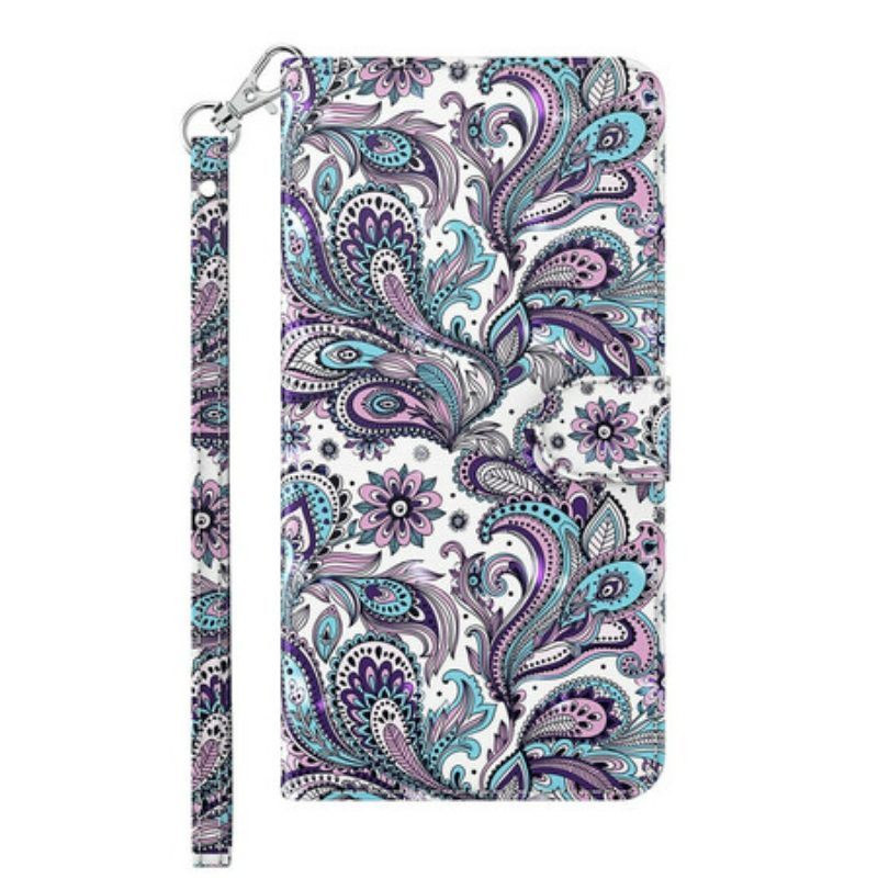 Folio-hoesje voor Samsung Galaxy M12 / A12 Bloemen Patronen