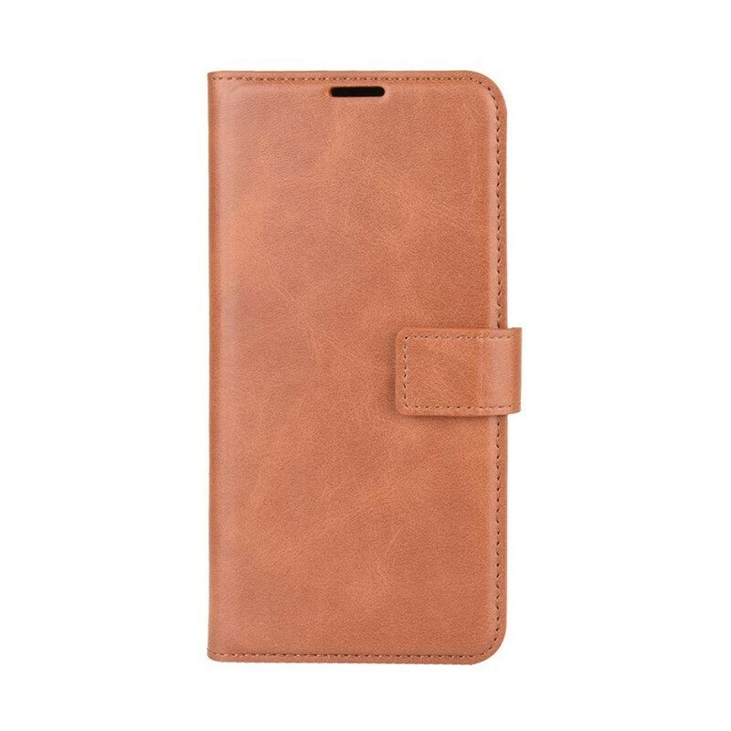 Folio-hoesje voor Samsung Galaxy M12 / A12 Geglazuurd Leereffect