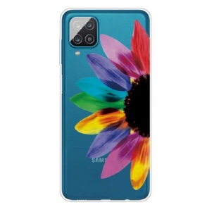 Hoesje voor Samsung Galaxy M12 / A12 Kleurrijke Bloem