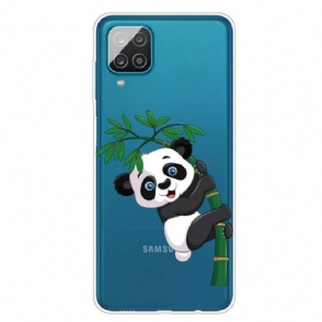 Hoesje voor Samsung Galaxy M12 / A12 Naadloze Panda Op Bamboe